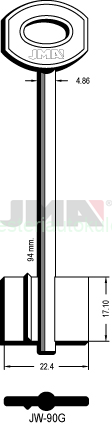JW-90G kulcs