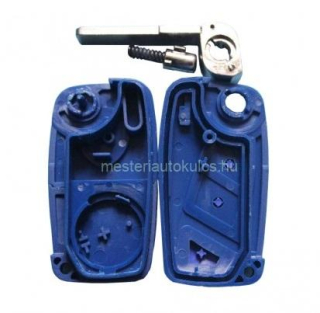 CC-FI2C7 kék bicskakulcsos kulcsház Fiat 3 gombos  ( SIP22 / FI-16 )