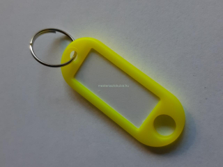 Írható címketábla neon citromsárga (100 db / csomag)