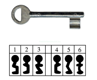 SPIÁTER kulcs DOSE új számozott 1