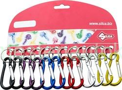 Karabiner színes 60x30mm (12 db /csomag)